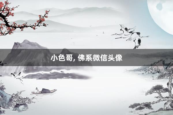 小色哥， 佛系微信头像