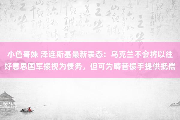 小色哥妹 泽连斯基最新表态：乌克兰不会将以往好意思国军援视为债务，但可为畴昔援手提供抵偿