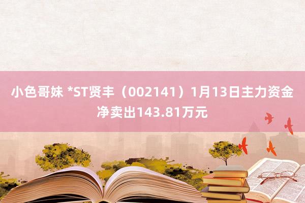 小色哥妹 *ST贤丰（002141）1月13日主力资金净卖出143.81万元