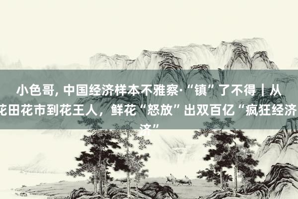 小色哥， 中国经济样本不雅察·“镇”了不得｜从花田花市到花王人，鲜花“怒放”出双百亿“疯狂经济”