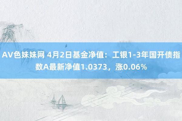 AV色妹妹网 4月2日基金净值：工银1-3年国开债指数A最新净值1.0373，涨0.06%