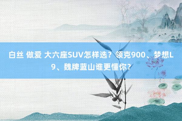 白丝 做爱 大六座SUV怎样选？领克900、梦想L9、魏牌蓝山谁更懂你？