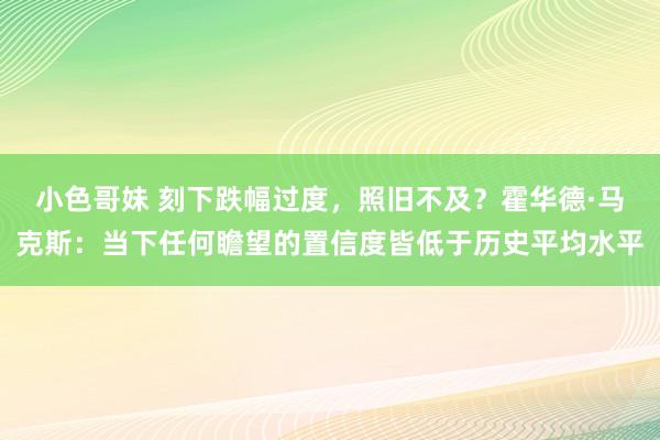小色哥妹 刻下跌幅过度，照旧不及？霍华德·马克斯：当下任何瞻望的置信度皆低于历史平均水平