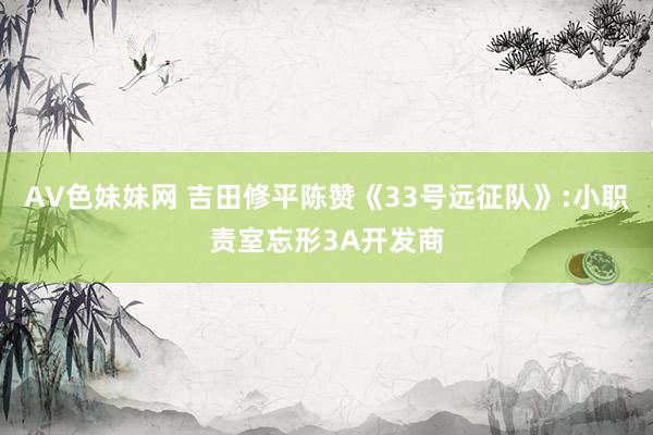 AV色妹妹网 吉田修平陈赞《33号远征队》:小职责室忘形3A开发商