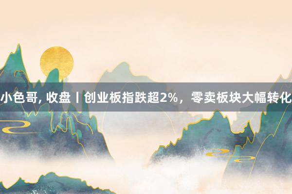 小色哥， 收盘丨创业板指跌超2%，零卖板块大幅转化
