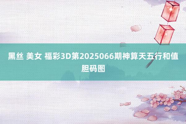 黑丝 美女 福彩3D第2025066期神算天五行和值胆码图