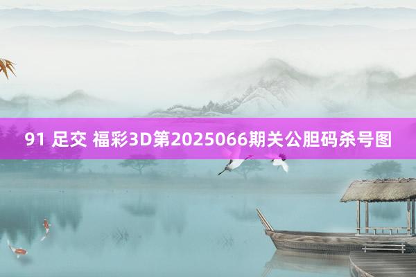 91 足交 福彩3D第2025066期关公胆码杀号图