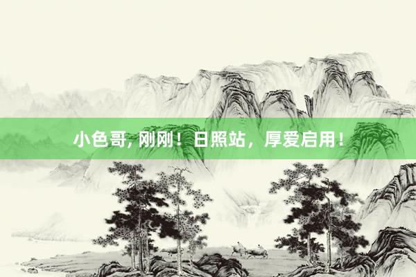 小色哥， 刚刚！日照站，厚爱启用！